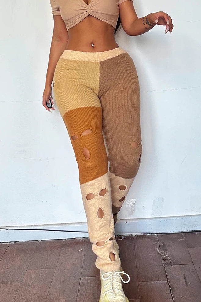 Handmade Camo Ski Mask Puffer Pants