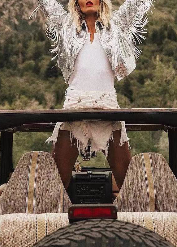 Hip Cowgirl Rodeo Tassel Sequin Jacket