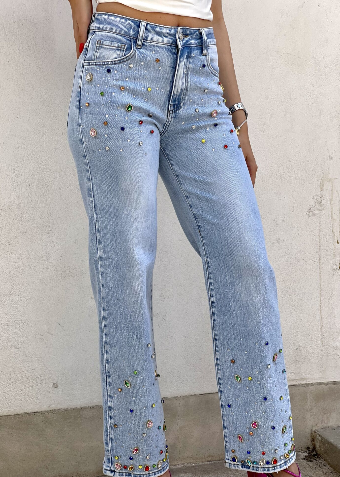 Jeans with Jewels on Them