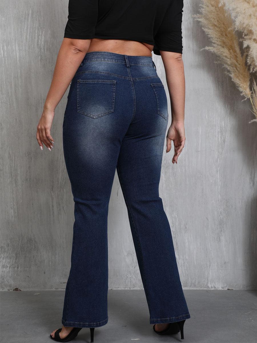Vintage High-Waisted Flared Jeans