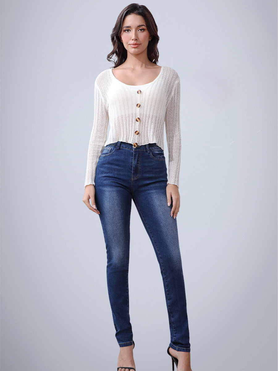 Vintage Skinny Fit Stretchable Jeans