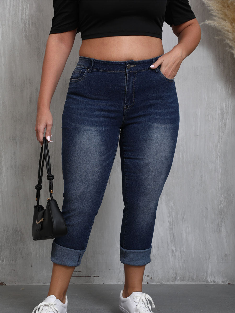 Here Comes The Sun Midrise Skinny Capris