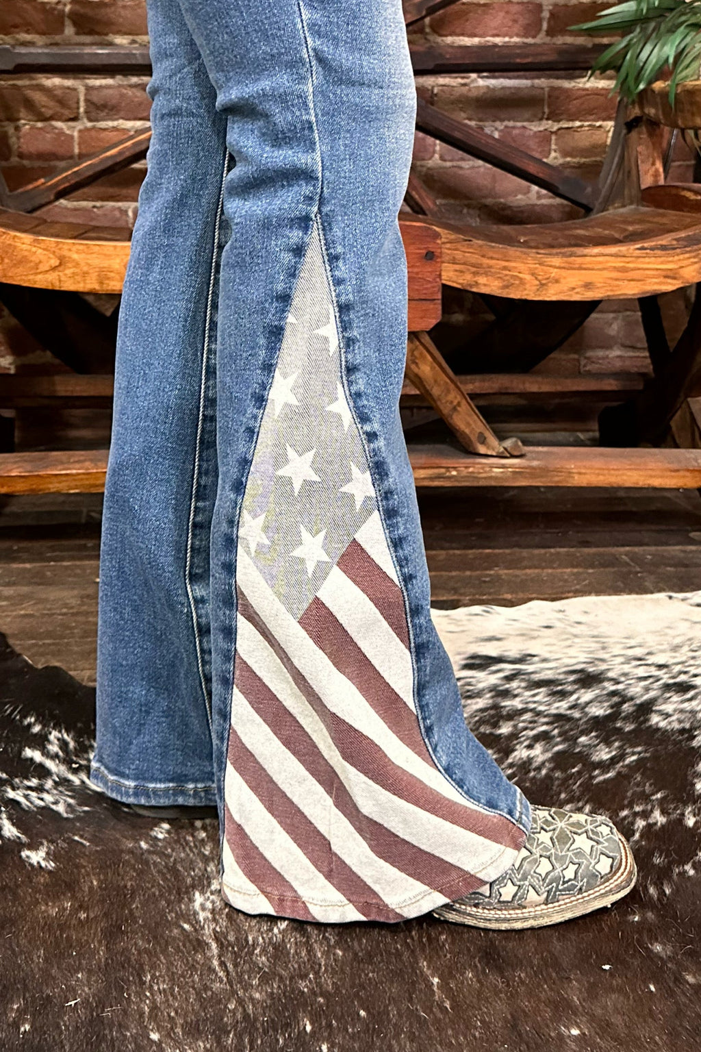 Judy Blue Americana Flag Print Jeans