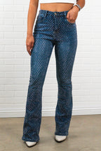 Bella Rhinestone Flair bottom Jeans