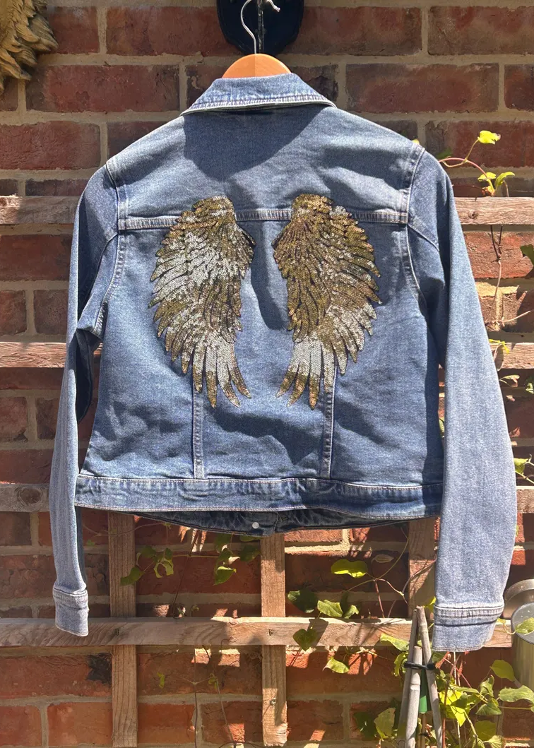 Angel Wing Denim Jacket